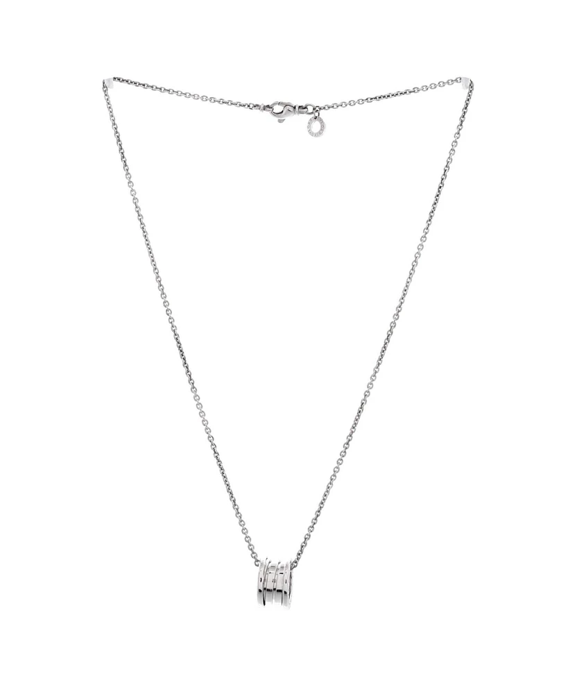 Pre-Owned Bvlgari B.Zero1 Pendant Necklace 18K White Gold