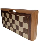 We Games Folding Wood Travel Chess Set