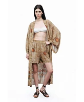 Nocturne Women's Mosaic Patterned Kimono