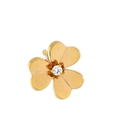 Pre-Owned Van Cleef & Arpels Small Frivole Stud Earrings 18K Gold with Diamonds