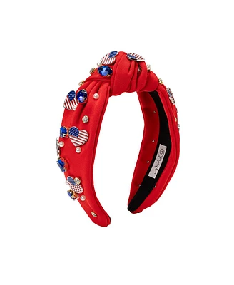 Sweet Wink Girls Patriotic Cutie Gemstone Headband