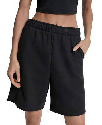 Dkny Sport Women's Relaxed-Fit Vented Bermuda Shorts