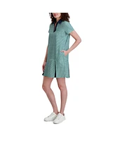 Stella Parker Women's Pleated Hem Dress