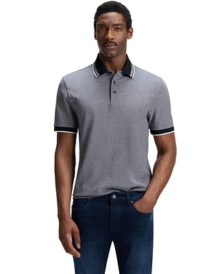 Boss by Hugo Men's Oxford-Cotton-Pique Polo Shirt