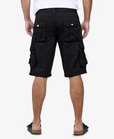 X-Ray Men's Belted Snap Detail Cargo Shorts