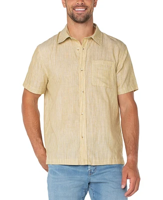 Liverpool Los Angeles Men's Textured Stripe Shirt