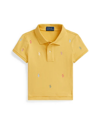 Polo Ralph Lauren Toddler and Little Girls Pony Stretch Mesh Boxy Shirt