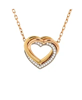Pre-Owned Cartier Trinity de Cartier Heart Pendant Necklace 18K Tricolor Gold with Diamonds