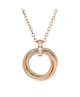 Pre-Owned Cartier Trinity Pendant Necklace 18K Tricolor Gold and Diamonds
