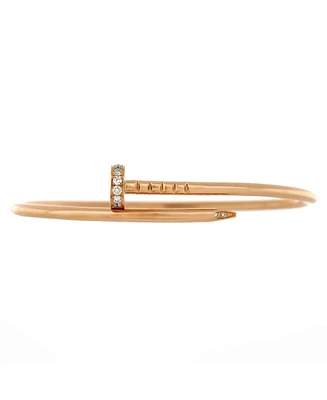 Pre-Owned Cartier Small Juste un Clou Bracelet 18K Rose Gold with Diamonds