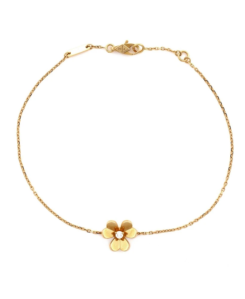 Pre-Owned Van Cleef & Arpels Mini Frivole Bracelet 18K Gold with Diamond