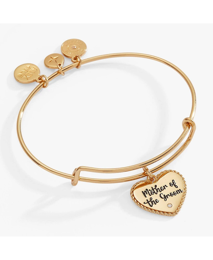 Alex and Ani Mother of the Groom Heart Bangle Bracelet