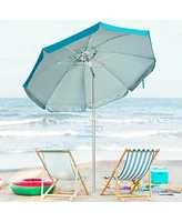 6.5 Feet Beach Umbrella with Carry Bag without Weight Base