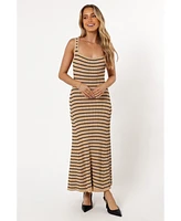 Petal and Pup Women's Henry Striped Midi Dress
