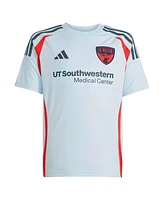 Adidas Big Boys and Girls Sebastien Ibeagha Light Blue Fc Dallas 2025 The Inferno Kit Replica Player Jersey