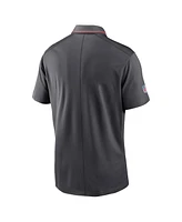 Nike Men's Anthracite Cleveland Browns Sideline Victory Performance Polo Shirt