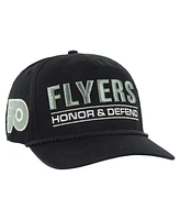 '47 Brand Men's Black Philadelphia Flyers Oht Military Appreciation Homeland Honor and Defend Hitch Adjustable Hat