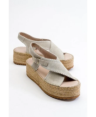 Forever & Always Shoes Bellezza Leather Platform Sandal (Women