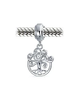 Bling Jewelry Family Dreamer Tree of Life Dangle Charm Bead Sterling Silver for Bracelet