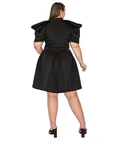 L I V D Plus Karina Neoprene Flare Dress