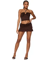 Edikted Women's Koda Ruched Mini Skirt