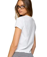 Edikted Women's Ornella V Neck T Shirt