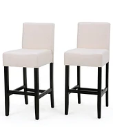 Elegant and Sharp Counter Stools with Soft Fabric or Bonded Leather