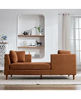 Modern Chaise Lounge Sofa with Pillows