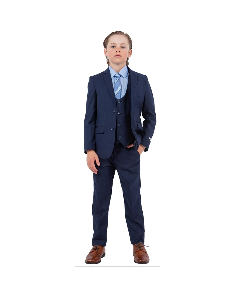 Stacy Adams Big Boys Navy 5 Pc Suits