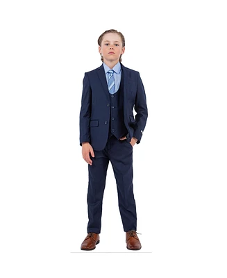 Stacy Adams Big Boys Navy 5 Pc Suits