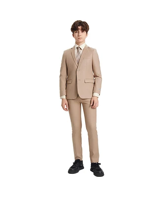 Stacy Adams Big Boys Mid Tan 5 Pc Suits