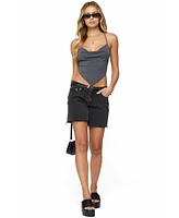 Edikted Women's Tilla Backless Cowl Neck Top