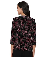 Alex Evenings Petite 2-Pc. 3/4-Sleeve Jacket & Top Set