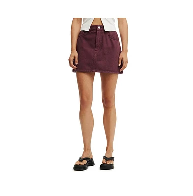 Cotton On Women's Original Denim Mini Skirt