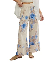 Free People Women's Days End Printed High-Rise Pants