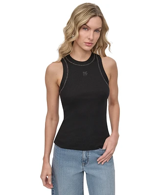 Dkny Jeans Women's Studded Crewneck Tank