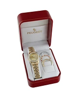 Peugeot Women Watch Gift set with Interchangeable Bezels