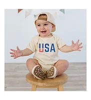 Sweet Wink Baby Boys Usa Flag Short Sleeve Bodysuit