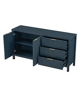 Minimalist Wave Sideboard - Entryway/Living Room Storage