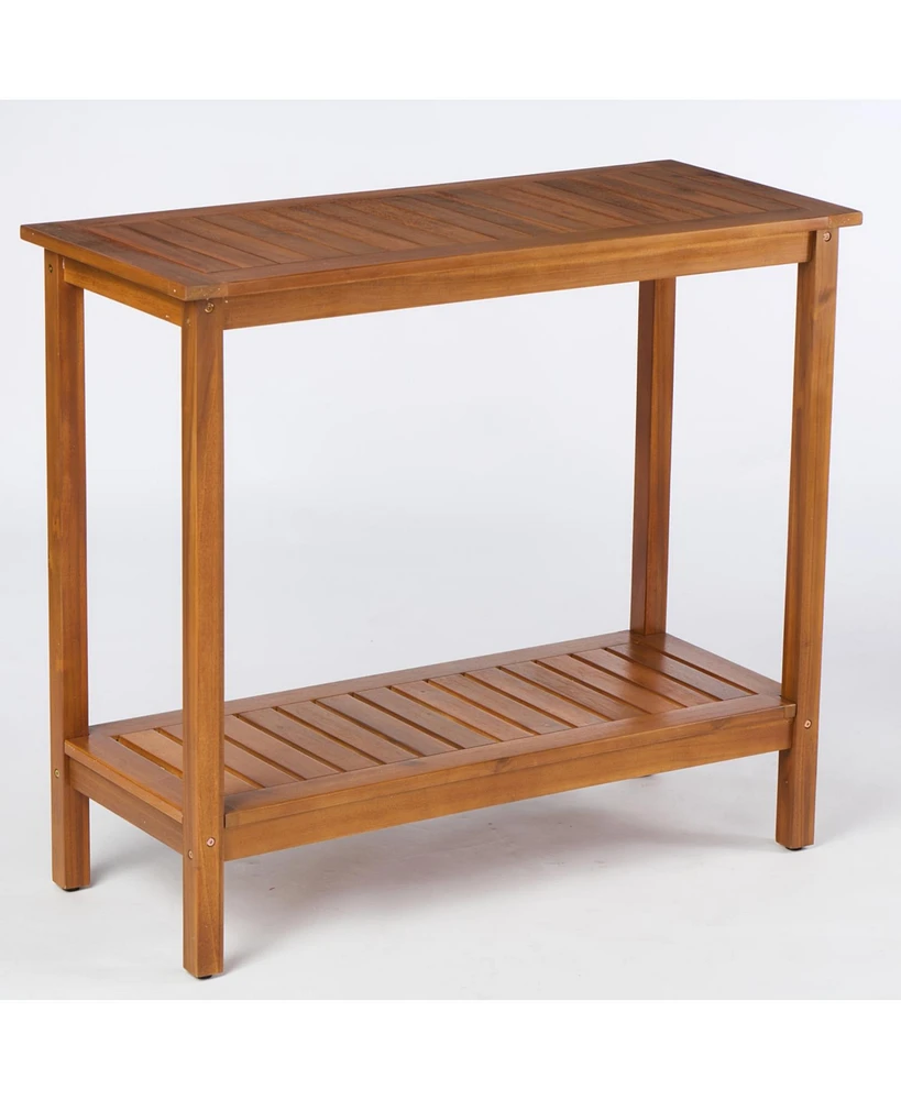 Acacia Wood Console Table - Entryway/Living Room