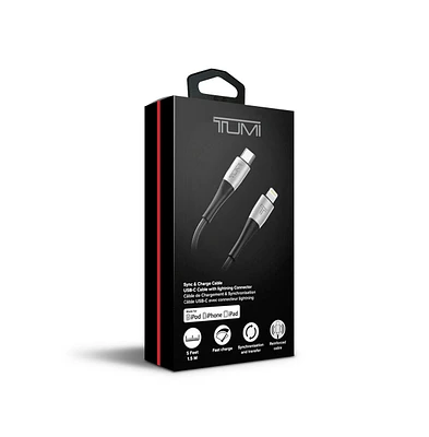KickPOWER - Tumi Usb-c to Lightning Mfi 5ft Fast Charge Cable