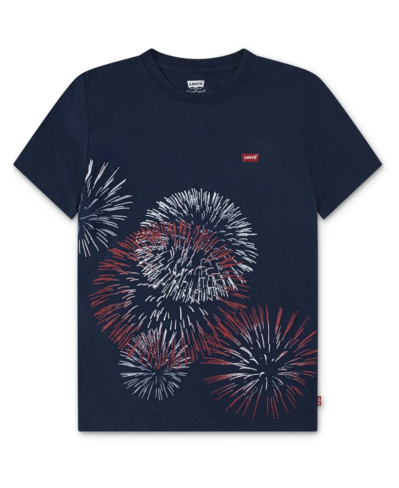 Levi's Big Boys Americana Fireworks T-Shirt