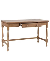 Martha Stewart Collection 48" Solid Wood Tabitha Desk with 1 Drawer and Turned Legs
