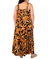 Vince Camuto Plus Square-Neck Sleeveless Maxi Dress