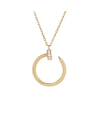 Pre-Owned Cartier Juste un Clou Pendant Necklace 18K Gold with Diamonds