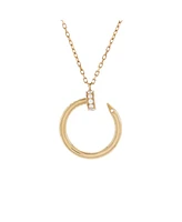 Pre-Owned Cartier Juste un Clou Pendant Necklace 18K Gold with Diamonds