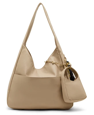 Madden Girl Medium Leather Hobo Bag