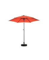 9FT Outdoor Patio Umbrella - Tilt & Crank - Orange