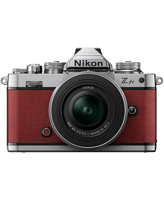 Nikon Z fc Dx-Format Mirrorless Camera with Nikkor Z Dx 16-50mm f/3.5-6.3 Vr Lens, Crimson Red,Candisk Pro 64GB, Octopus Tripod, Pro Optic Filter Kit,