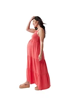 Ingrid + Isabel Maternity Smocked Bodice Maxi Dress
